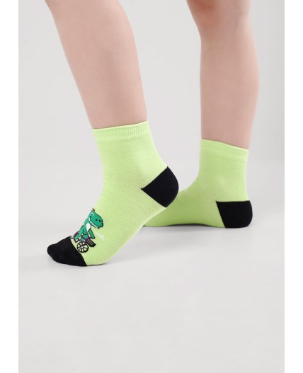 CLE Носки дет.С1538 16-18,18-20 кемпинг мал, св.зелёный