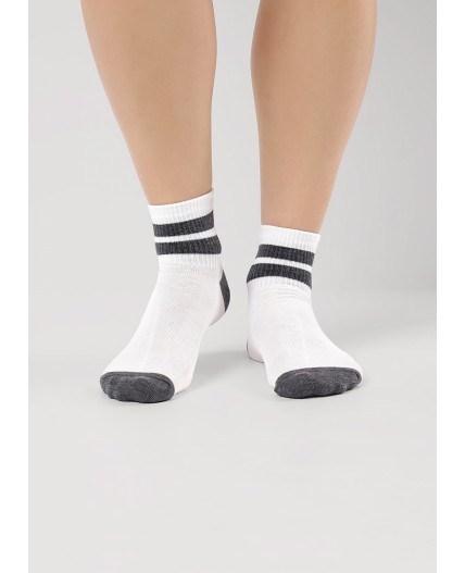 CLE Носки дет.С1539 16-18,18-20 кемпинг мал, белый