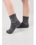 CLE Носки дет.С1540 16-18,18-20 кемпинг мал, меланж т.серый