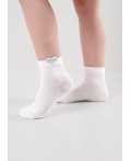 CLE Носки дет.С1543 20-22,22 выпускной хл+эл, белый