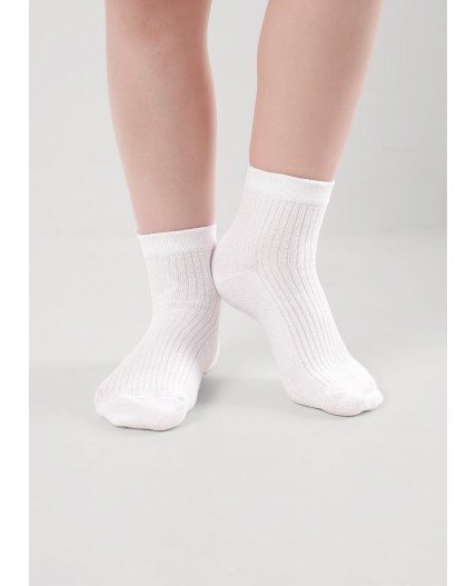 CLE Носки дет.С1543 20-22,22 выпускной хл+эл, белый