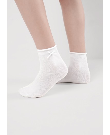 CLE Носки дет.С1544 16-18,18-20 выпускной хл+эл, белый