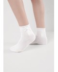 CLE Носки дет.С1544 20-22,22 выпускной хл+эл, белый