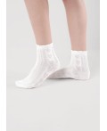 CLE Носки дет.С1545 20-22,22 выпускной ажур, белый