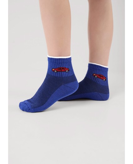 CLE Носки дет.С1561 12-14,14-16 сетка мал, синий