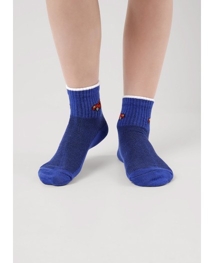 CLE Носки дет.С1561 16-18,18-20 сетка мал, синий