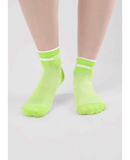 CLE Носки дет.С1562 12-14,14-16 сетка мал, салатовый