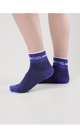 CLE Носки дет.С1562 16-18,18-20 сетка мал, синий