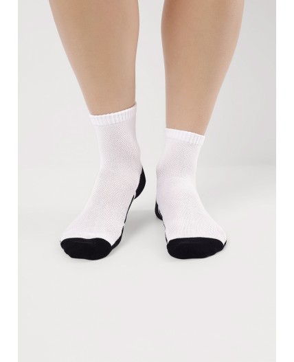CLE Носки дет.С1565 16-18,18-20 сетка мал, белый