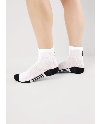 CLE Носки дет.С1565 16-18,18-20 сетка мал, белый