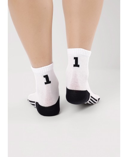 CLE Носки дет.С1565 16-18,18-20 сетка мал, белый