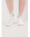 CLE Носки дет.С1568 12-14,14-16 сетка дев, меланж св.серый