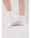 CLE Носки дет.С1569 16-18,18-20 сетка укороч, белый