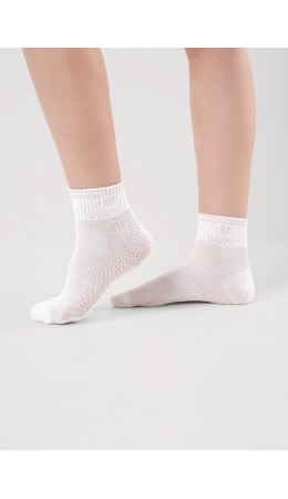 CLE Носки дет.С1570 20-22,22 сетка дев, белый