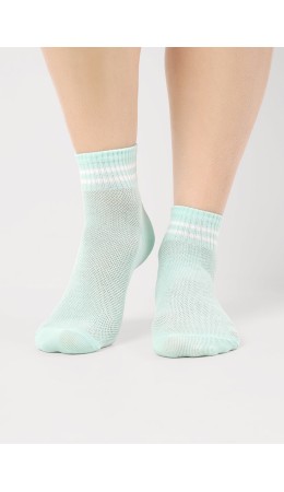CLE Носки дет.С1571 16-18,18-20 сетка дев, св.зелёный