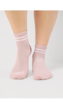 CLE Носки дет.С1571 16-18,18-20 сетка дев, розовый