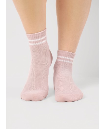 CLE Носки дет.С1571 16-18,18-20 сетка дев, розовый