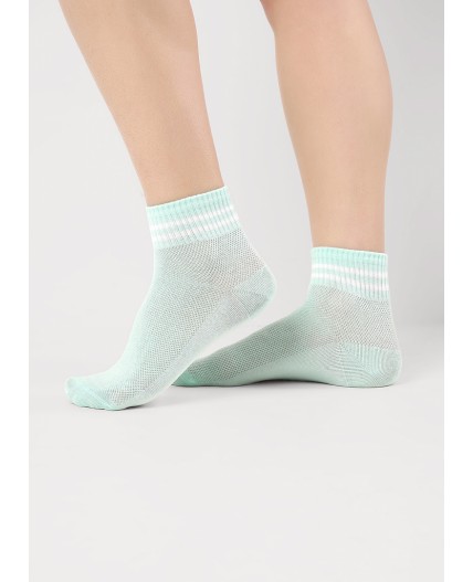 CLE Носки дет.С1571 20-22,22 сетка дев, св.зелёный