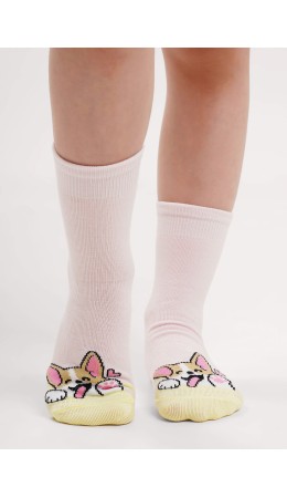 CLE Носки дет.С1580 16-18,18-20 викенд дев, розовый