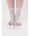 CLE Носки дет.С1580 16-18,18-20 викенд дев, меланж серый