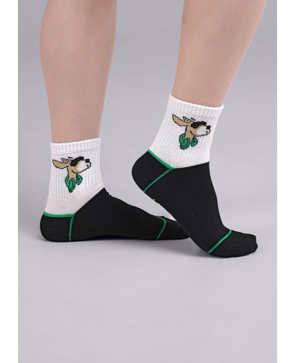 CLE Носки дет.С4404 16-18,18-20 зум мал, чёрный