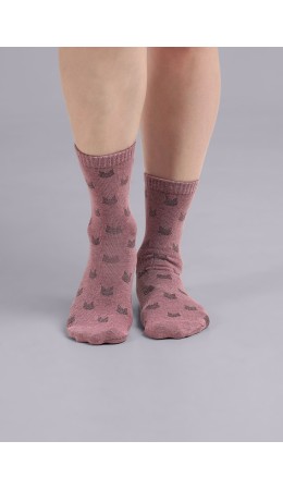 CLE Носки дет.С4423 20-22,22 дарк ажур, розовый