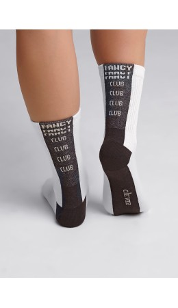 CLE Носки жен.Д2332 тренд хл+эл, молочный/коричневый