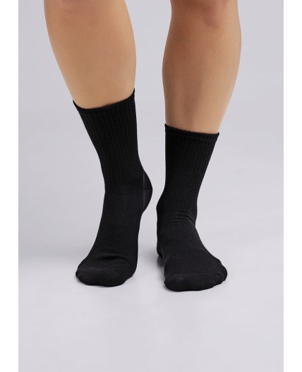 CLE Носки жен.Д5537 8 марта хл+эл, чёрный