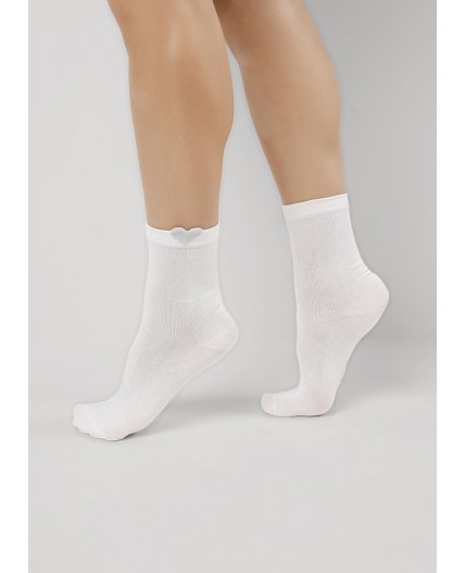 CLE Носки жен.Д5556 8 марта хл+эл, белый