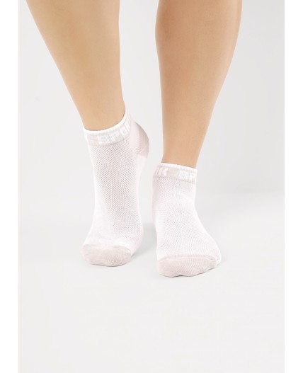 CLE Носки жен.Д5564 сетка укороч, белый