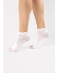 CLE Носки жен.Д5564 сетка укороч, белый