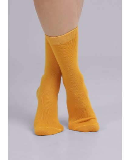 CLE Носки жен.Д665Ш шерсть пан+шерсть, т.жёлтый