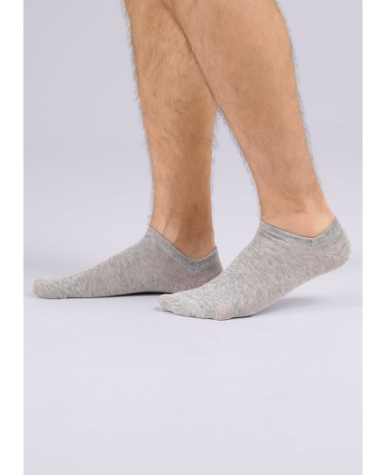 CLE Носки муж.S110 хл+эл б/паг, меланж серый