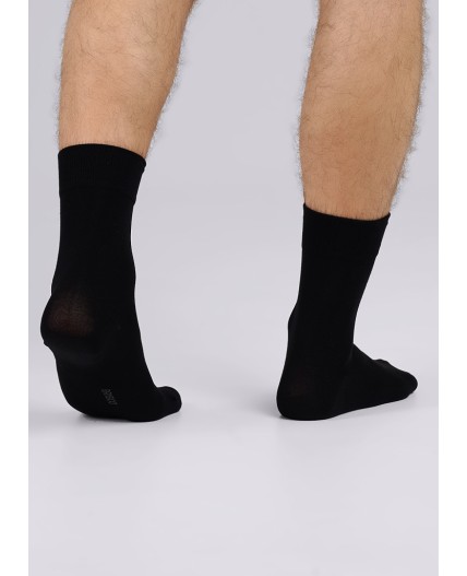 CLE Носки муж.Б100Л бамб+эл, чёрный
