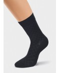 CLE Носки муж.К195Л хл+эл, чёрный