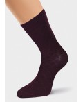CLE Носки муж.К195Л хл+эл, т.бордовый