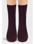 CLE Носки муж.К195Л хл+эл, т.бордовый