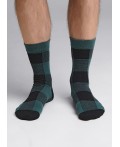 CLE Носки муж.К3357Л НГ хл+эл, т.зелёный