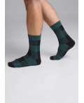 CLE Носки муж.К3357Л НГ хл+эл, т.зелёный