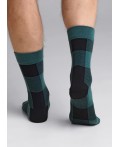 CLE Носки муж.К3357Л НГ хл+эл, т.зелёный