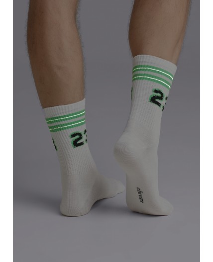 CLE Носки муж.К3379Л 23Ф хл+эл, белый