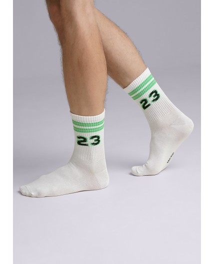 CLE Носки муж.К3379Л 23Ф хл+эл, белый