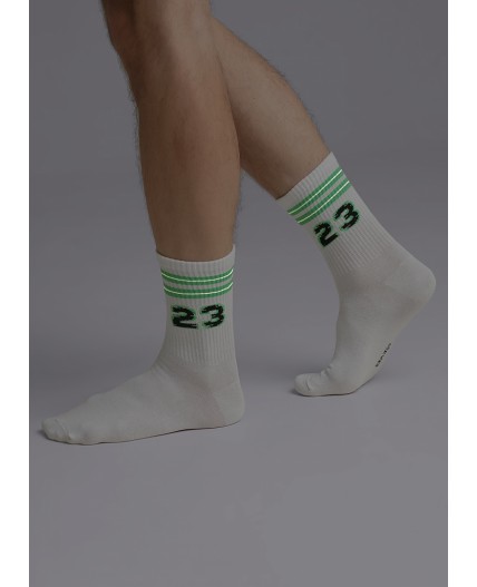 CLE Носки муж.К3379Л 23Ф хл+эл, белый