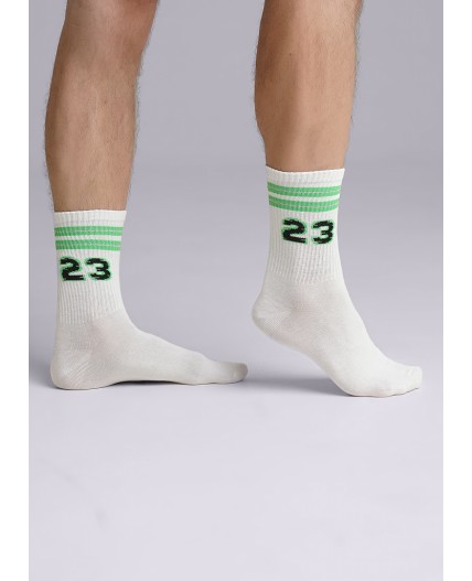 CLE Носки муж.К3379Л 23Ф хл+эл, белый