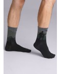 CLE Носки муж.К3384Л 23Ф хл+эл, чёрный