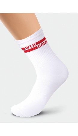 CLE Носки муж.К6201 Олимп хл+эл, белый