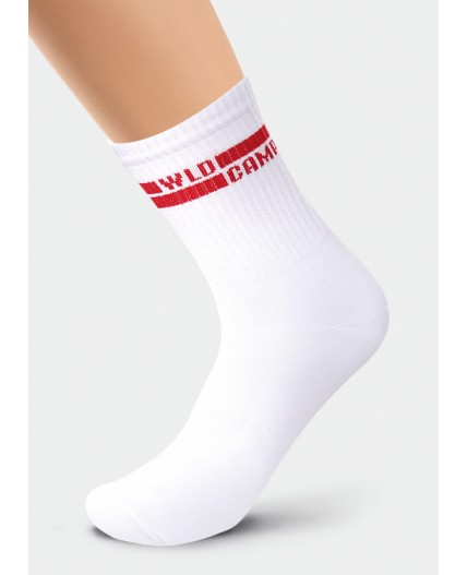 CLE Носки муж.К6201 Олимп хл+эл, белый