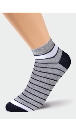 CLE Носки муж.К6213Л, меланж серый