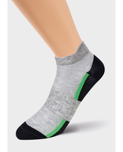 CLE Носки муж.К6219Л Mexico укор, меланж серый