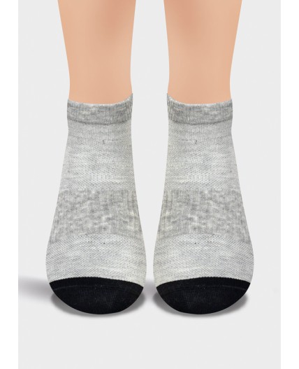 CLE Носки муж.К6219Л Mexico укор, меланж серый